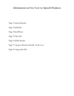 Information on Free Text-to