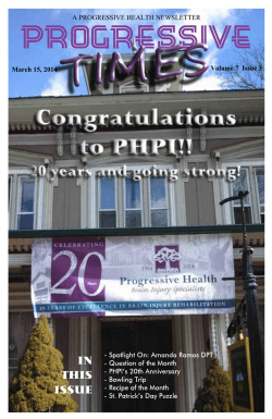 MARCH 2014 Progressive Times