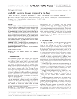 ImgLib2—generic image processing in Java