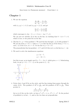 solutions to Chapters 1&ndash;9
