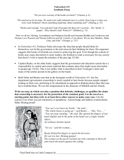 F451 Synthesis Essay