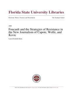 Foucault and the Strategies of Resistance in the New