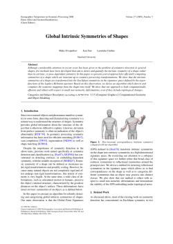 Global Intrinsic Symmetries of Shapes