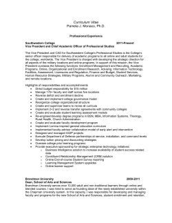 Curriculum Vitae - University of Wisconsin Colleges