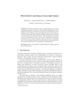 Hierarchical matching of non-rigid shapes