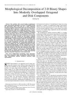 Morphological Decomposition of 2-D Binary