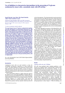 Use of inhibitors to characterize intermediates in the