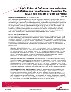 Light Poles - Cooper Industries