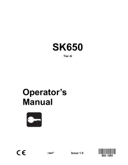 DitchWitch SK650 Operators Manual