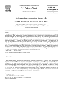 Audiences in argumentation frameworks