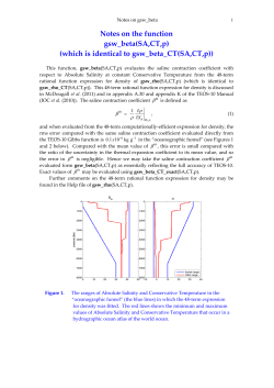 a more detailed description of the saline contraction coefficient at