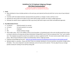 Guidelines for S1 Employee Subgroup Changes JHU Client