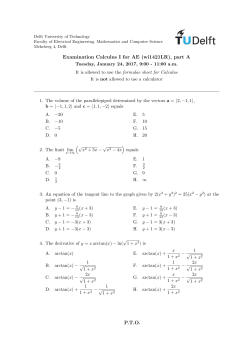 Examination of 24-01-2017
