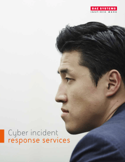 Cyber incident response services