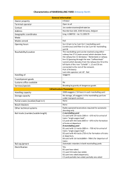 Terminal template Antwerp North marshalling yard