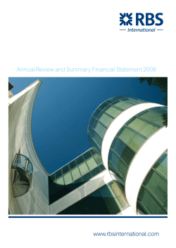 Annual Review and Summary Financial