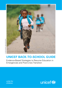 UNICEF BaCk-to-SChool GUIdE