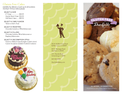 Gluten-Free - Deerfields Bakery