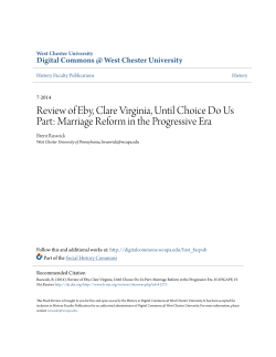 Review of Eby, Clare Virginia, Until Choice Do Us Part