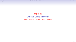 Central Limit Theorem 1
