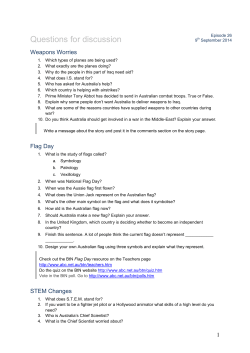 Questions for discussion