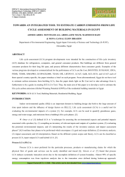Towards an Integrated Tool to Estimate Carbon