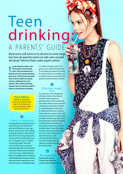 Most teens will want to try alcohol at some stage, but