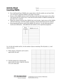 Activity Sheets - Illuminations - National Council of Teachers of
