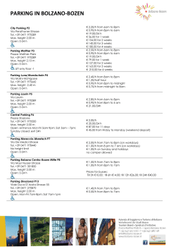 PARKING IN BOLZANO