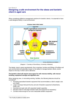 Designing a safe environment for the obese and bariatric