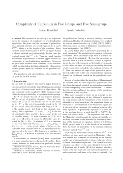 Complexity of Unification in Free Groups and Free Semi