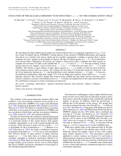 EVOLUTION OF THE QUASAR LUMINOSITY FUNCTION OVER 3