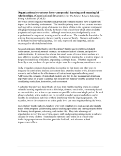 Teaming Document - Bellingham Public Schools