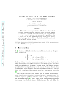 arXiv:1303.2526v1 [math.CO] 11 Mar 2013 - CRC 701