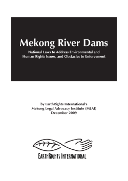Mekong River Dams - EarthRights International