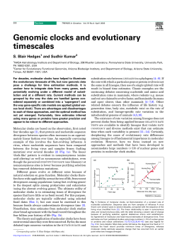 Genomic clocks and evolutionary timescales
