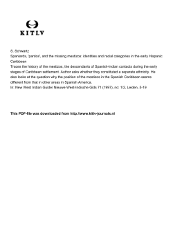 identities and racial categories in the early Hispanic Caribbean Trac