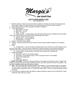 LETTY`S BAG SUPPLY LIST