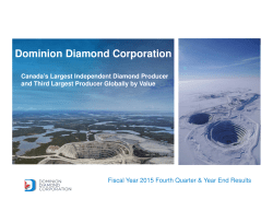 1. DOMINION DIAMOND - JAY PROJECT