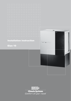 Installation instruction Elan 10