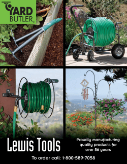 Hose storage - Lewis Tools