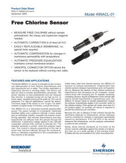 Rosemount Analytical 499ACL-01 Data Sheet PDF