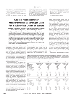 Galileo Magnetometer Measurements: A Stronger