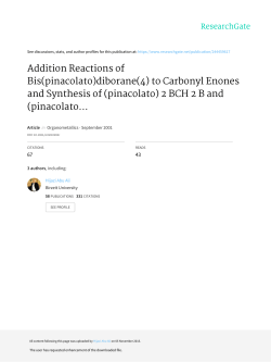 Tetra(pyrrolidino)diborane(4) - FADA ::Birzeit University Institutional