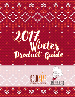 Product Guide - Gold Star Coffee Service