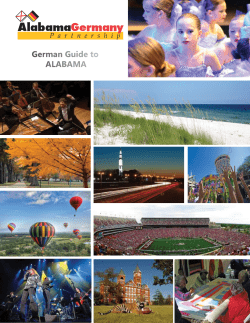 German Guide to Alabama - Mobile Area Chamber of Commerce