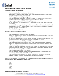 Political Cartoon Analysis Guiding Questions