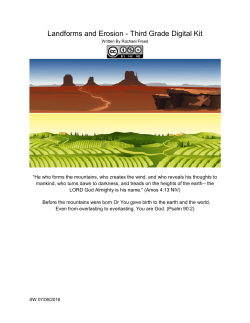 Landforms and Erosion - Third Grade Digital Kit