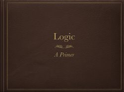 2. A Logic Primer