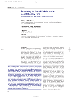 Searching for Small Debris in the Geostationary Ring